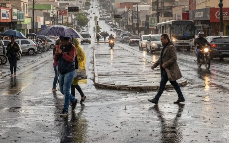 Fim de semana com chuva e queda de temperatura em Campo Mourão