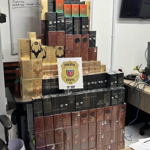POLÍCIA APREENDE 5 MIL ÓCULOS E PERFUMES EM CAMPO MOURÃO APÓS DENÚNCIA DE DROGAS