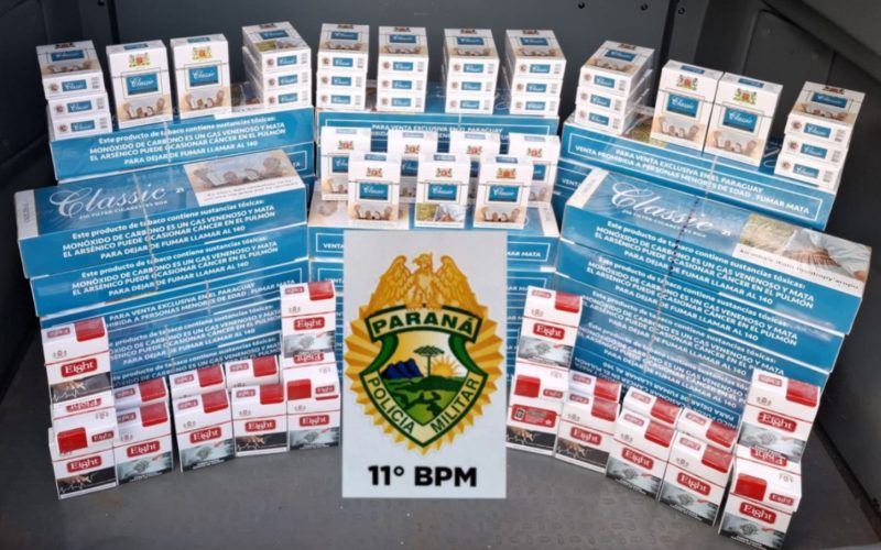 Polícia apreende cigarros contrabandeados em Luiziana