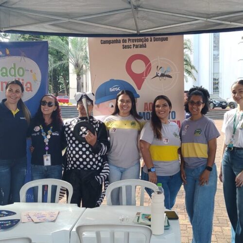 Saúde promove ações simultâneas de educação em saúde e combate à dengue em Campo Mourão
