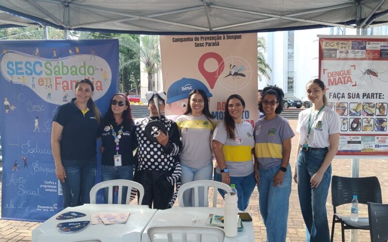 Saúde promove ações simultâneas de educação em saúde e combate à dengue em Campo Mourão