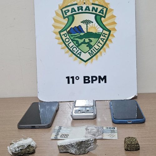 Polícia Militar prende casal com maconha e balança de precisão após abordagem