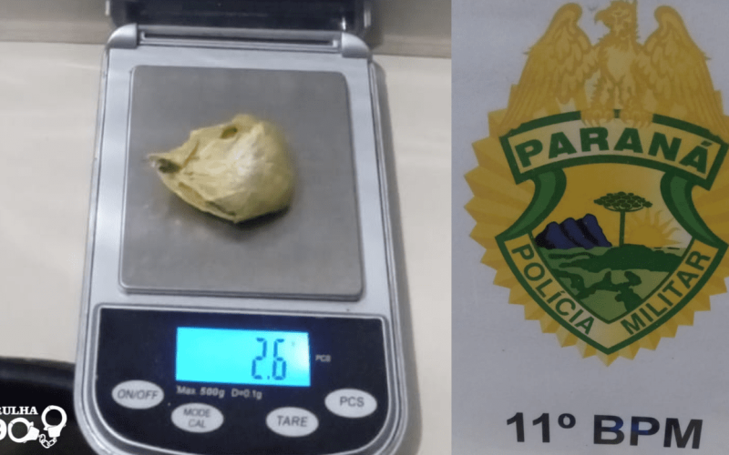Homem é Detido em Araruna com Maconha Durante Patrulhamento no Centro