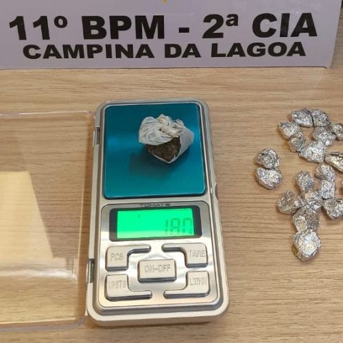 Homem com tornozeleira eletrônica é preso por tráfico de drogas em Campina da Lagoa