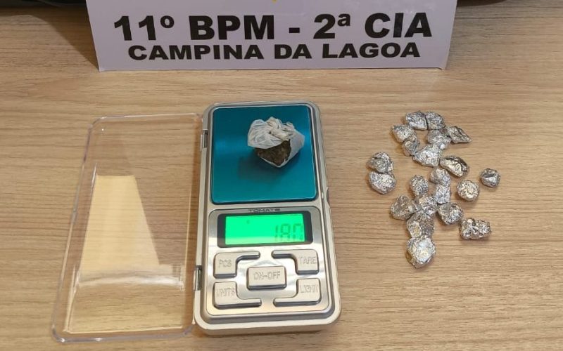 Homem com tornozeleira eletrônica é preso por tráfico de drogas em Campina da Lagoa