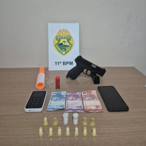 Homem é Preso por Tráfico de Drogas e Posse de Munição em Campo Mourão