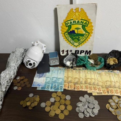 Traficante é preso com drogas e dinheiro em Engenheiro Beltrão