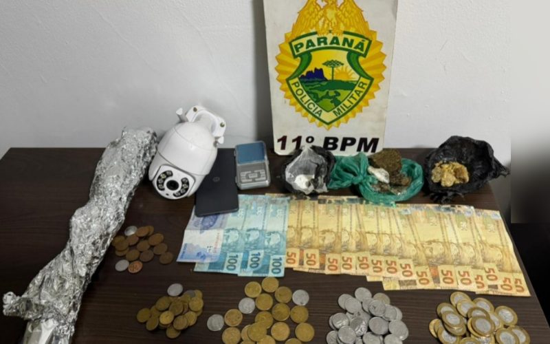 Traficante é preso com drogas e dinheiro em Engenheiro Beltrão