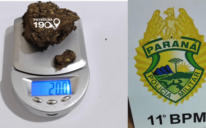 Homens são detidos com maconha no centro de Mamborê