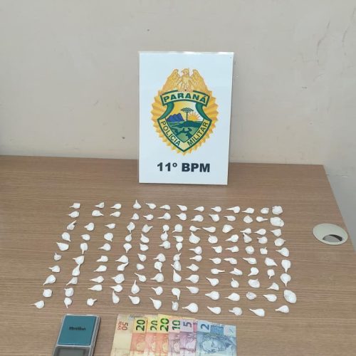 Eficiência Policial: 11º BPM retira grandes quantidades de cocaína de circulação em Campo Mourão