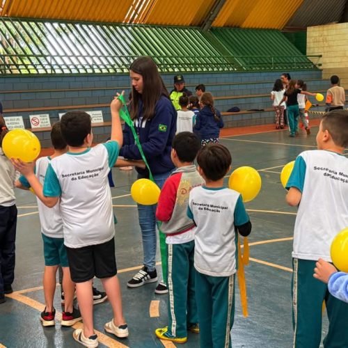 Educação para o trânsito é tema de ação do Maio Amarelo no CAIC em Campo Mourão