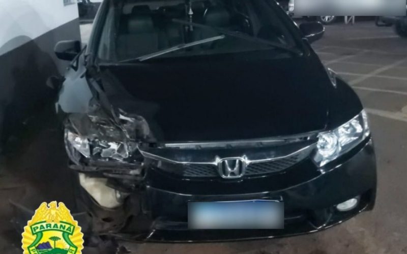 Motorista embriagado se envolve em acidente e é preso em Campo Mourão