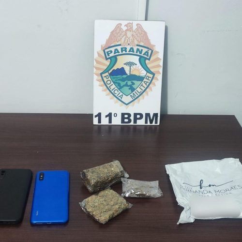 Engenheiro Beltrão: Homem é preso com maconha durante patrulhamento em Ivailândia
