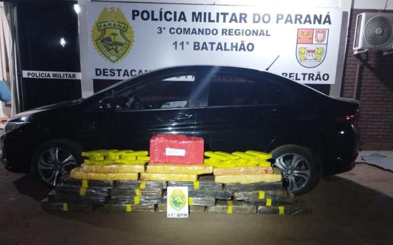 Mais de 200 kg de maconha são preendidos em Engenheiro Beltrão