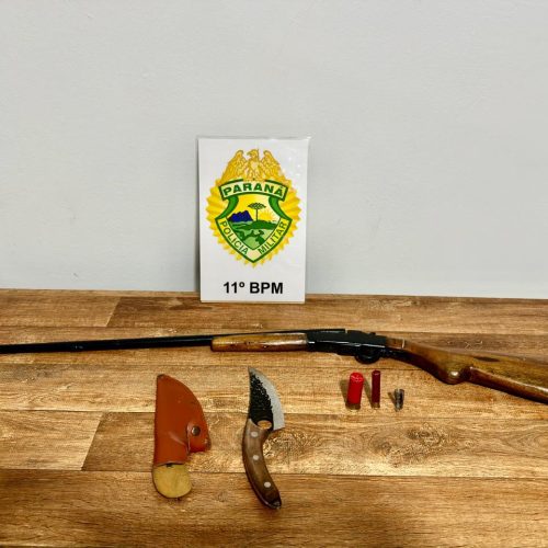 Homem é preso e adolescente apreendido após atirarem contra residência por vingança no Distrito de Ivailândia