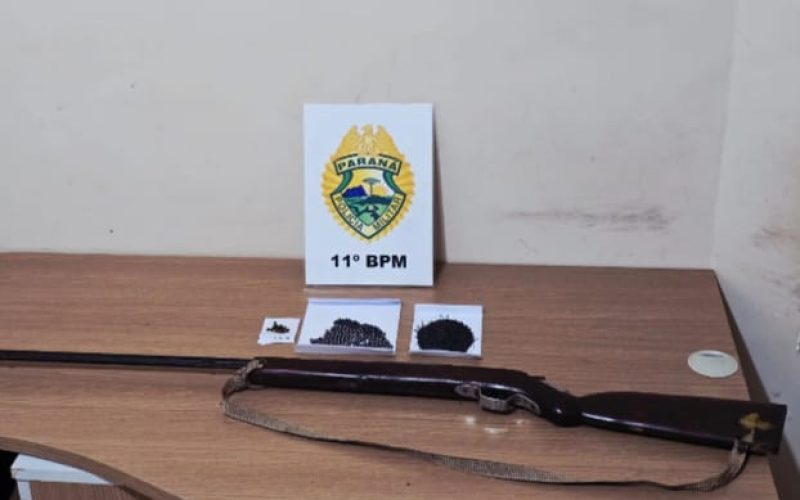 Homem é preso em flagrante por violência doméstica e posse ilegal de arma em Luiziana