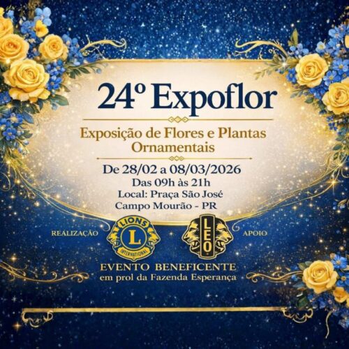 Campo Mourão recebe a 24ª Expoflor em prol da Fazenda Esperança