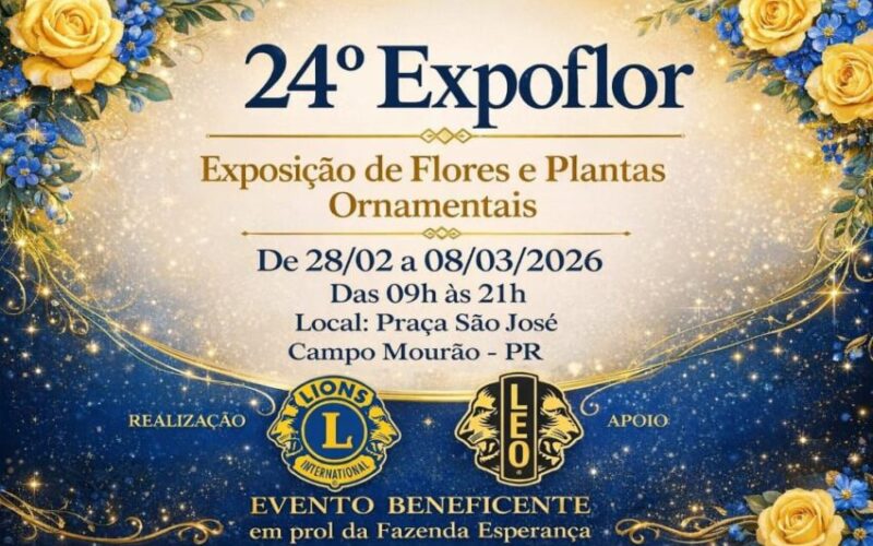 Campo Mourão recebe a 24ª Expoflor em prol da Fazenda Esperança