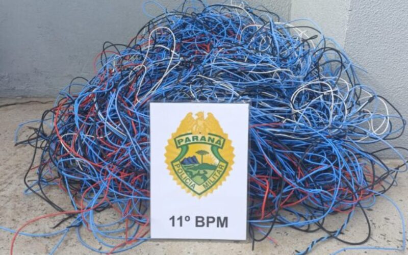 Polícia Militar recupera parte de carga de fios furtada em Araruna