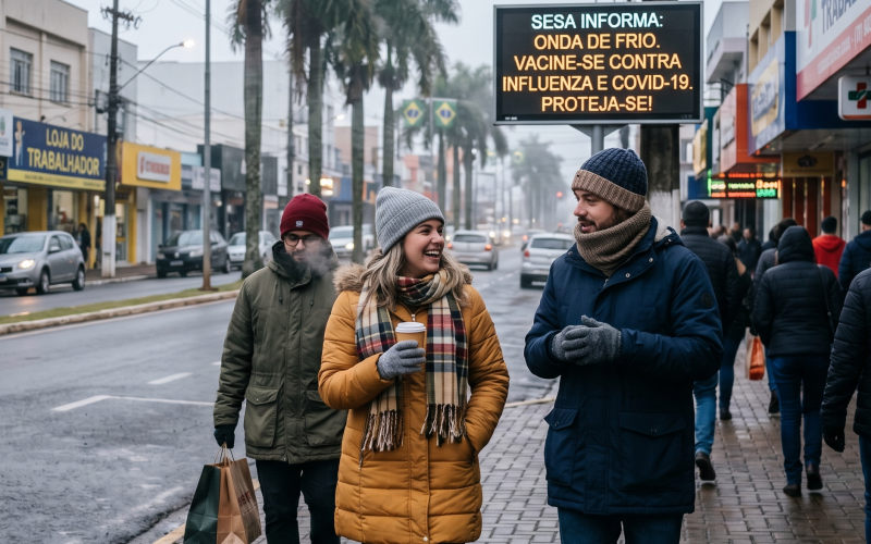 Sesa alerta para chegada de onda de frio intenso no Paraná e reforça importância da prevenção