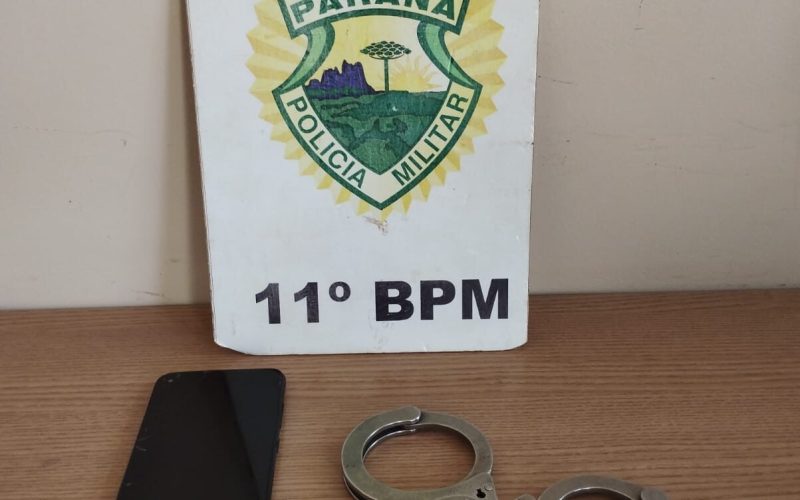Homem é detido após furtar celular da casa da vizinha, em Janiópolis