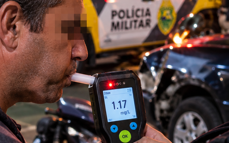 Dois motoristas são presos por embriaguez ao volante em Campo Mourão