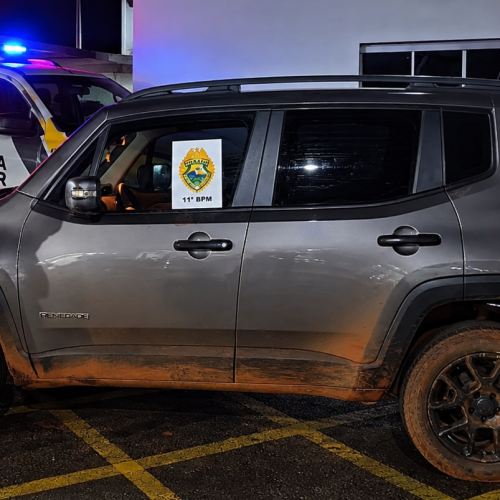 Polícia prende suspeito de roubo de Jeep Renegade e apreende outro envolvido na região de Campo Mourão