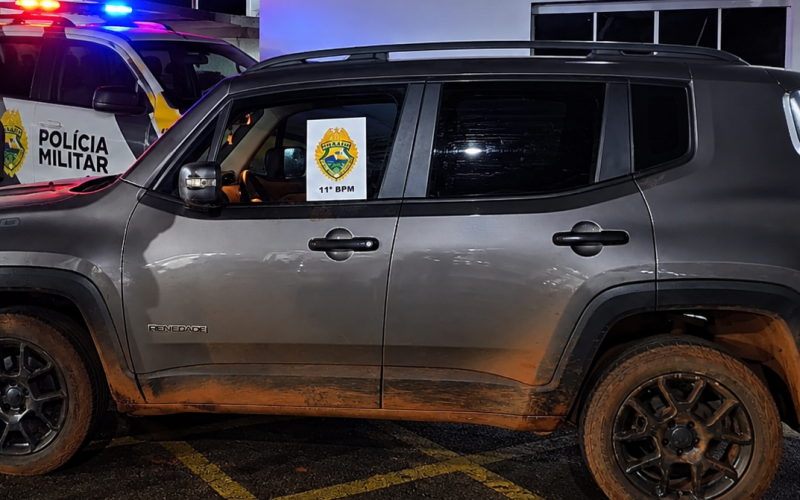 Polícia prende suspeito de roubo de Jeep Renegade e apreende outro envolvido na região de Campo Mourão
