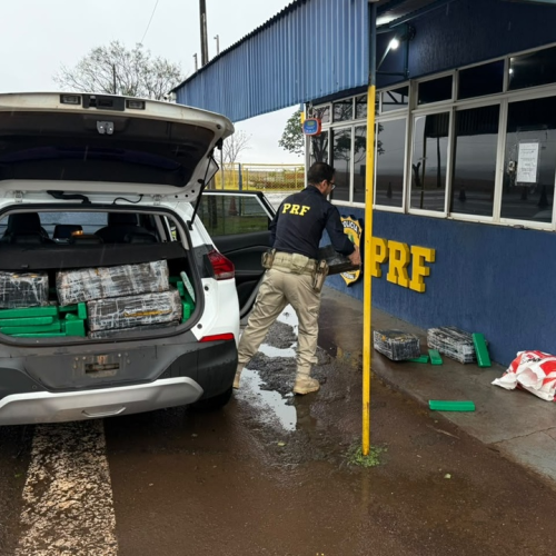 PRF PRENDE HOMEM E APREENDE MAIS DE 527 KG DE MACONHA NA BR-369, ENTRE CAMPO MOURÃO E MAMBORÊ