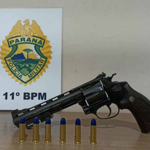 HOMEM É PRESO COM REVÓLVER CALIBRE .38 NO CENTRO DE CAMPO MOURÃO