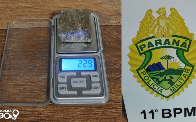 Jovem é detido com maconha em Ubiratã