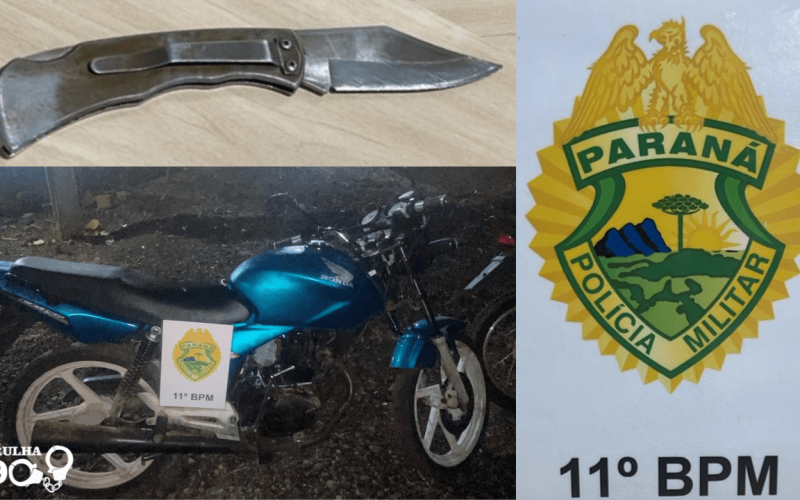 Casal é Detido em Iretama por Desacato, Desobediência e Porte de Arma Branca