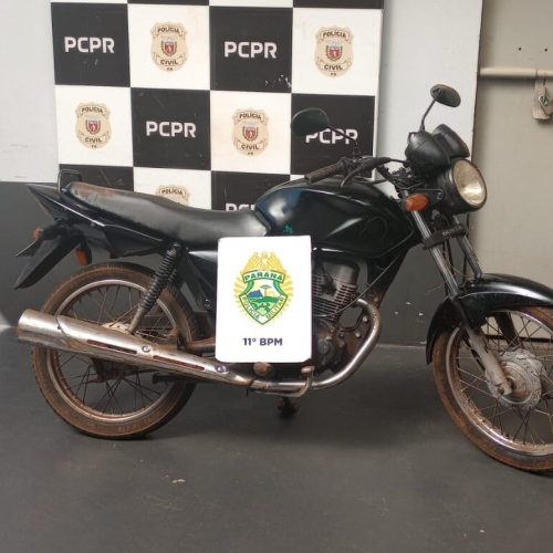 Polícia Militar de Peabiru Recupera Motocicleta Roubada em Campo Mourão