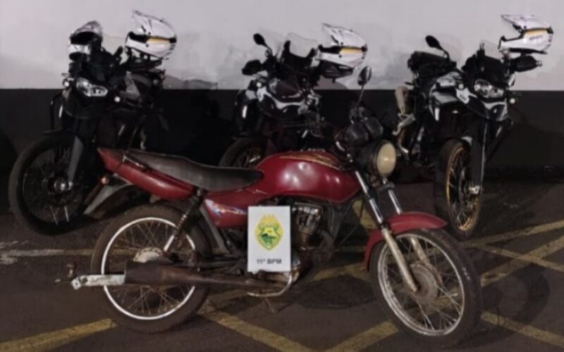 MOTOCICLETA ADULTERADA É APREENDIDA NO LAR PARANÁ