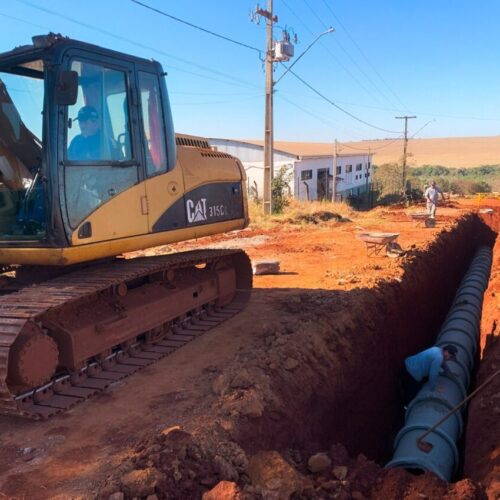 Obras avançam na infraestrutura do Parque Industrial de Campo Mourão