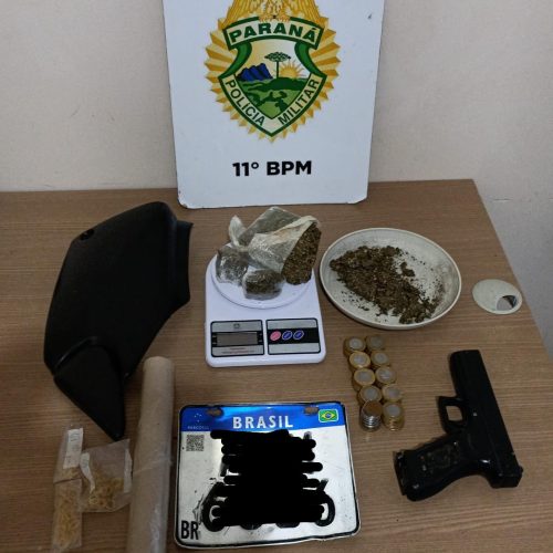 Adolescente é detido por tráfico, direção perigosa e outros crimes em Campo Mourão