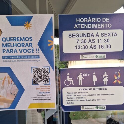 Prefeitura de Campo Mourão quer opinião sobre serviços de Saúde