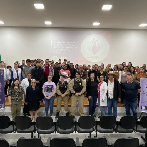 Fênix recebe palestra da Patrulha Maria da Penha sobre violência contra a mulher