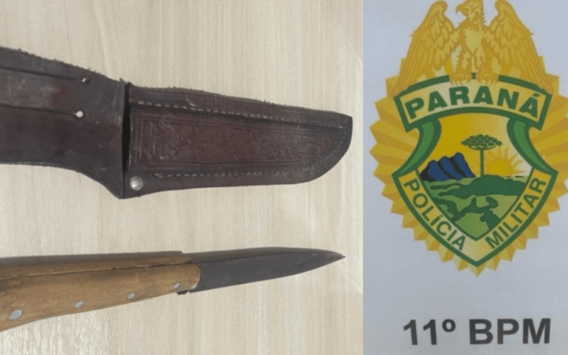 Homem é preso por porte ilegal de arma branca em Iretama