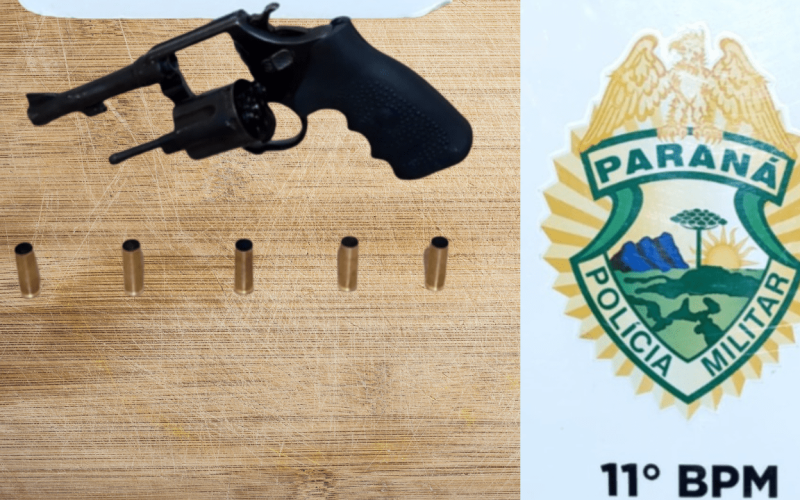 Homem é preso por posse ilegal de arma de fogo após disparos em Campo Mourão