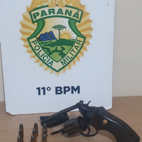 Homem é Preso por Posse Ilegal de Arma de Fogo e Ameaça em Campo Mourão