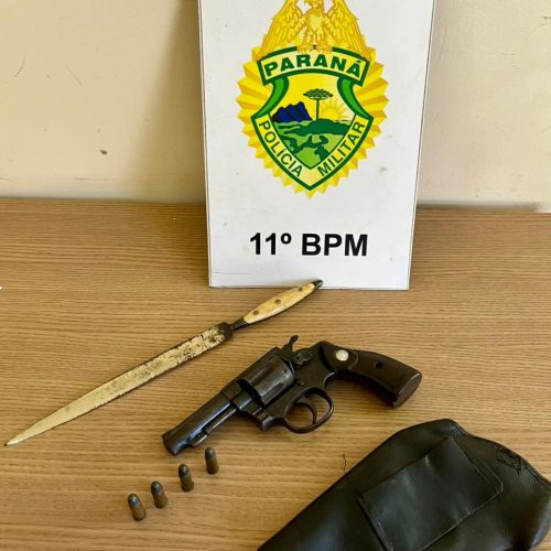 Homem é Preso em Janiópolis por Porte Ilegal de Arma e Resistência à Prisão