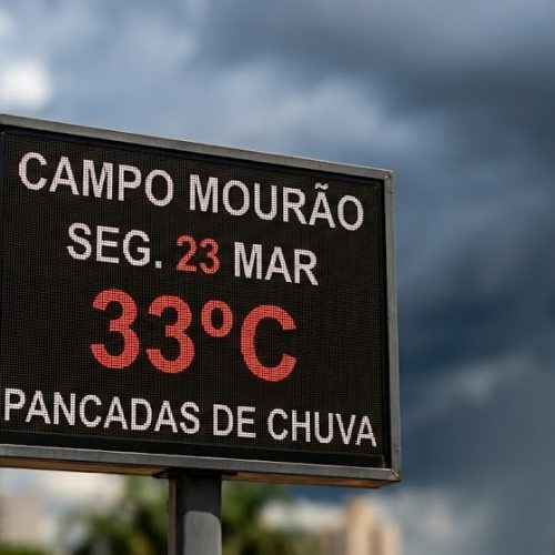 Previsão do Tempo: Segunda-feira de calor intenso e pancadas de chuva em Campo Mourão