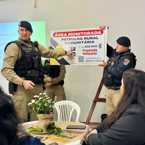 Palestra da Patrulha Rural Comunitária do 11º BPM orienta moradores de Araruna sobre segurança no campo