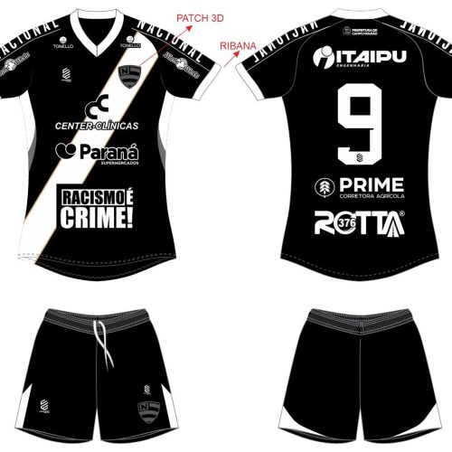 Nacional enfrenta o Athletico Paranaense com uniforme em alusão ao combate ao racismo