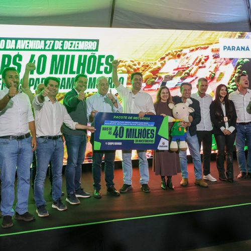 Governador autoriza mais de R$ 40 milhões em investimentos para Campo Mourão