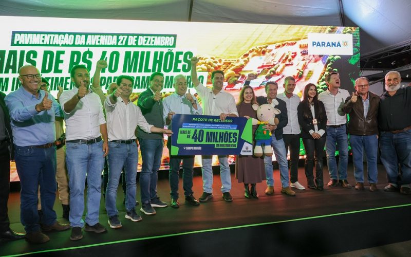 Governador autoriza mais de R$ 40 milhões em investimentos para Campo Mourão
