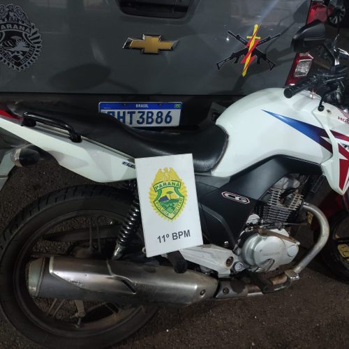Homem é preso por receptação com moto furtada em Campo Mourão