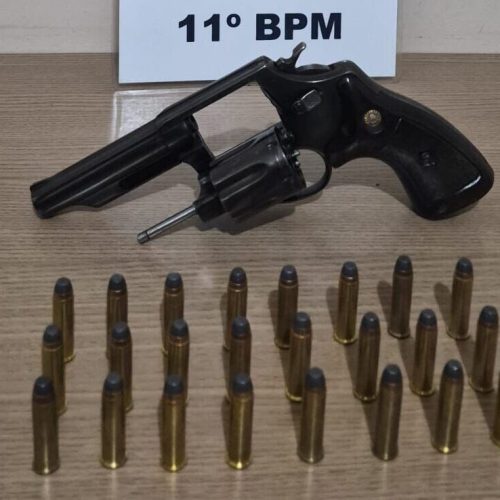 Homem é preso em Araruna com revólver Magnum .357 após denúncia de disparos