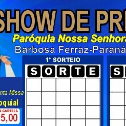 Paróquia de Barbosa Ferraz Realiza Grandioso Show de Prêmios em Prol da Reforma